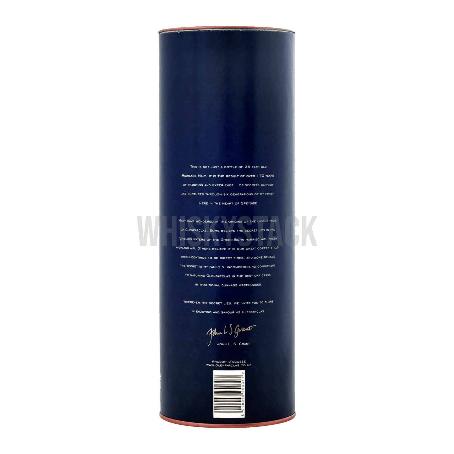 Glenfarclas 25 Years Old - Box Back