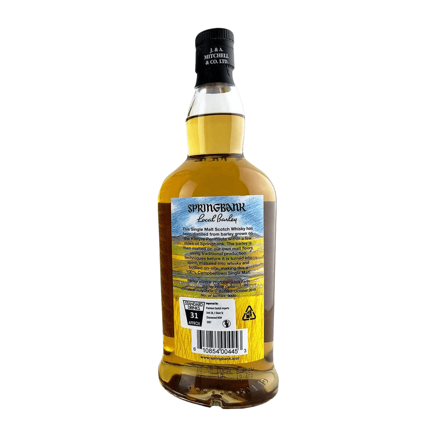 Springbank Local Barley 10 Year Old 2019 Whisky Whiskystack Back