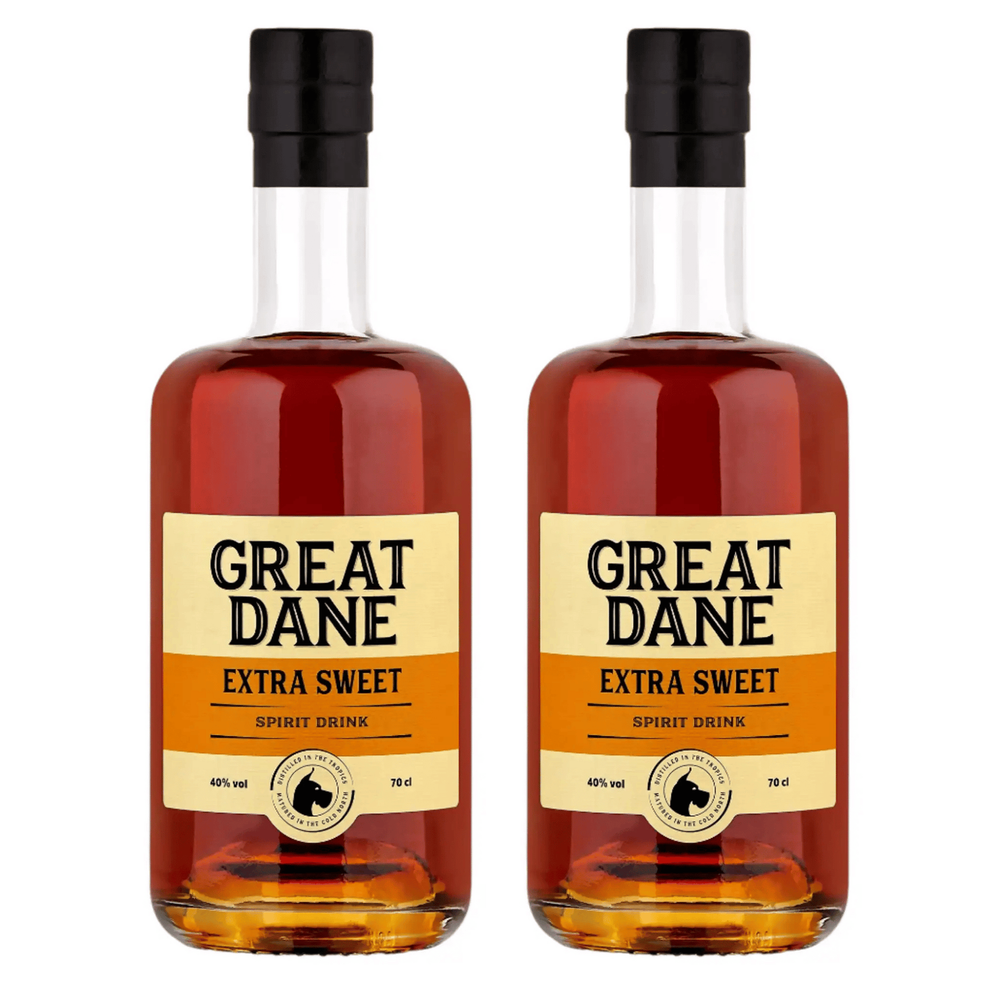 Great Dane Extra Sweet – Pack med 2 Flasker af Dansk Premium Rom
