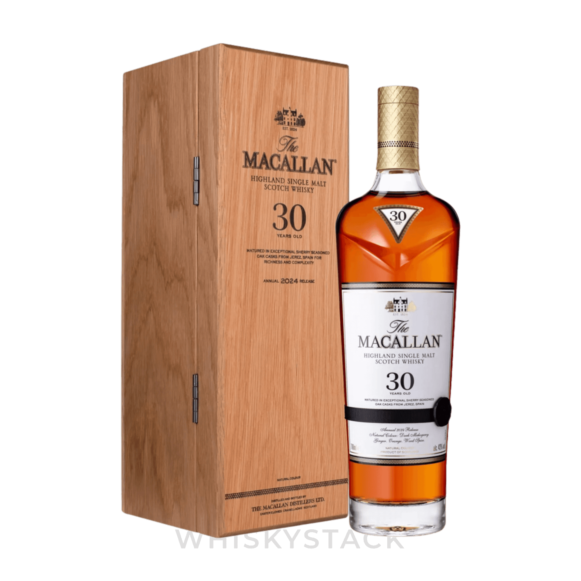 Macallan 30 Years Old Sherry Oak 2024 - Flaske og Boks