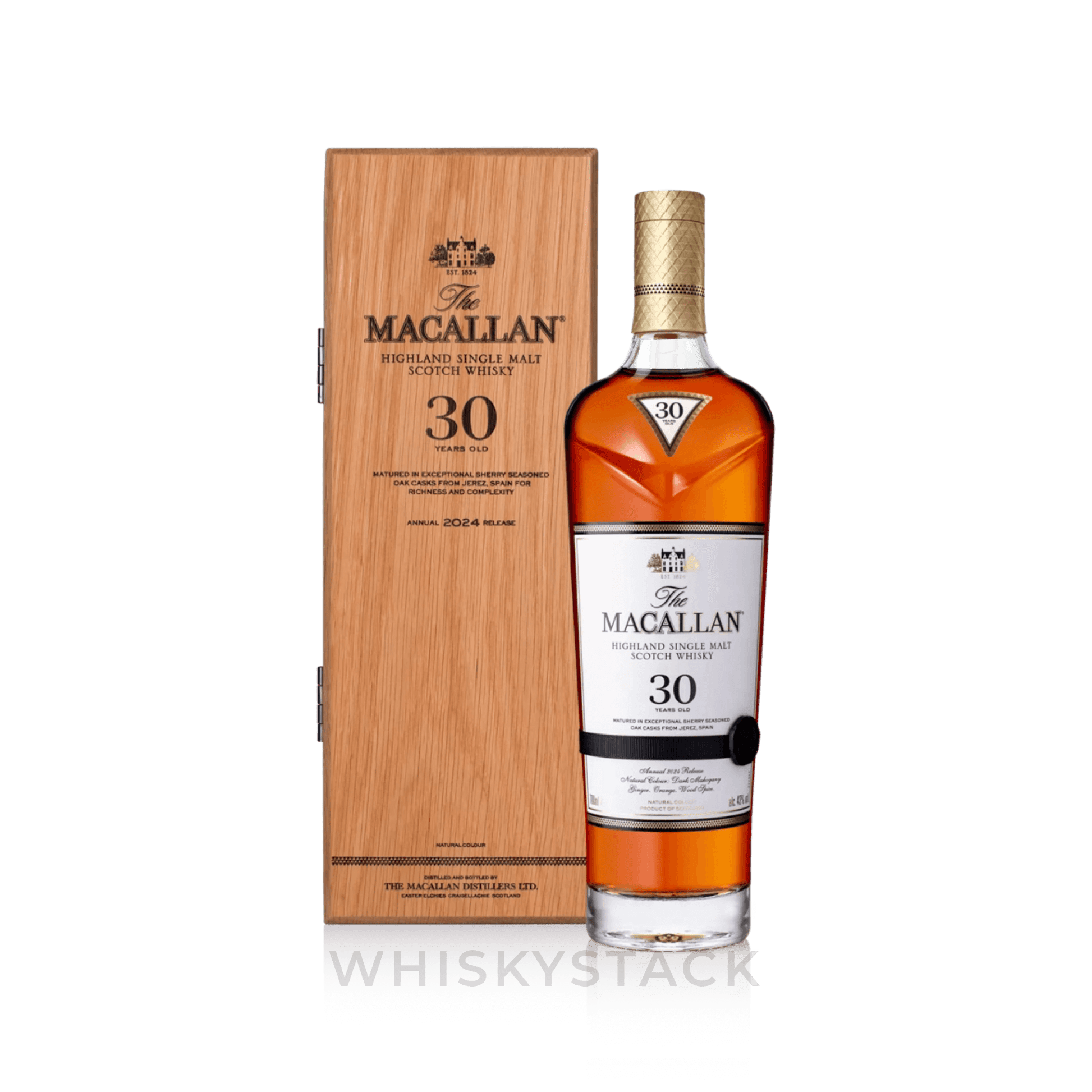 Macallan 30 Years Old Sherry Oak 2024 Flaske og Boks