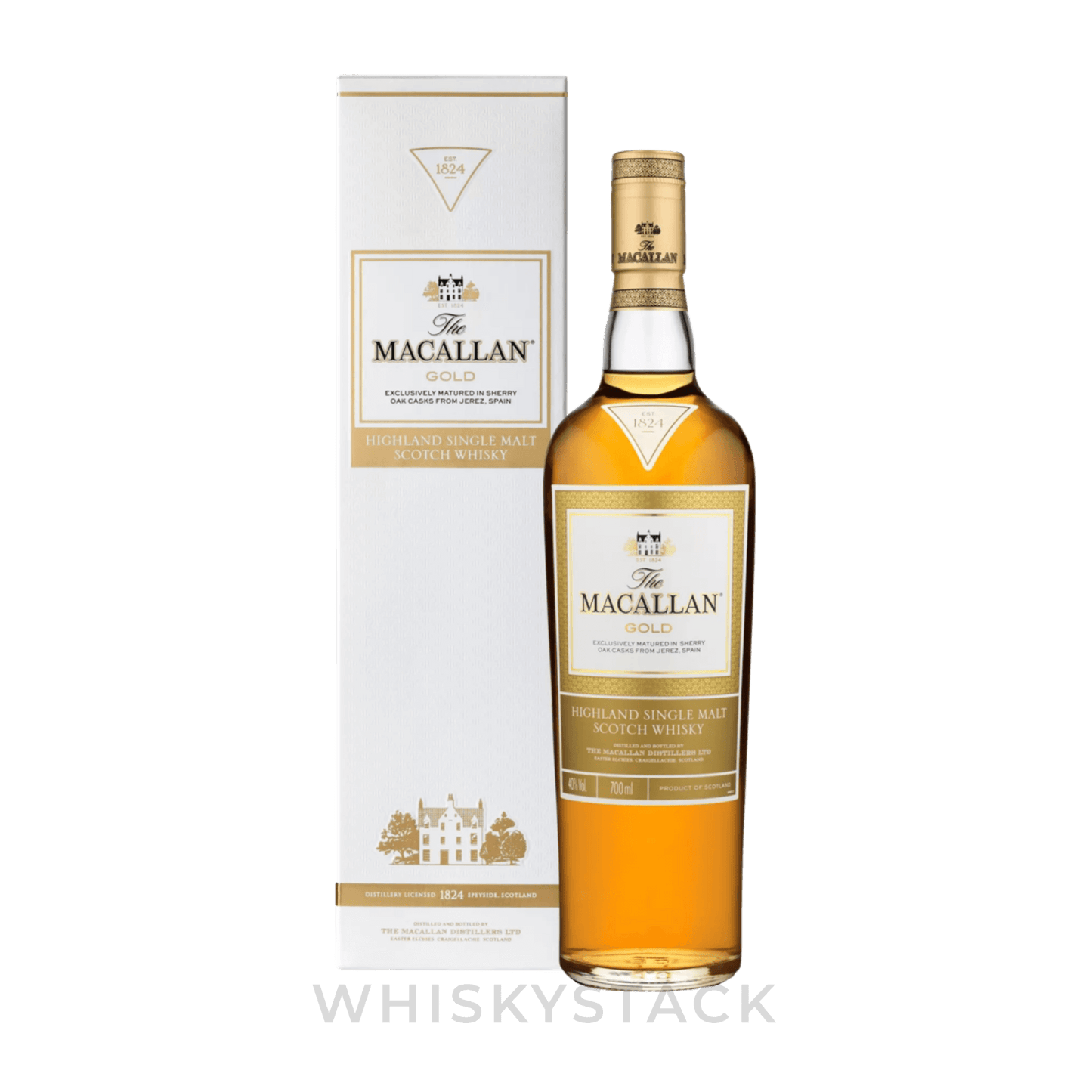 The Macallan Gold Whisky – White Box Edition 70 cl Flaske og Boks