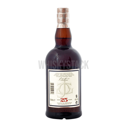 Glenfarclas 25 Years Old Bottle Back