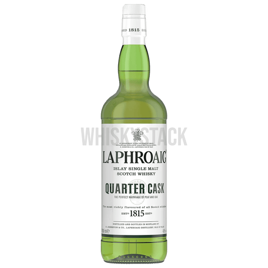 Opdag og køb Laphroaig Quarter Cask, en unik Islay single malt whisky. Dyb røget smag og ekstra modning i quarter casks for intens aroma og kompleksitet