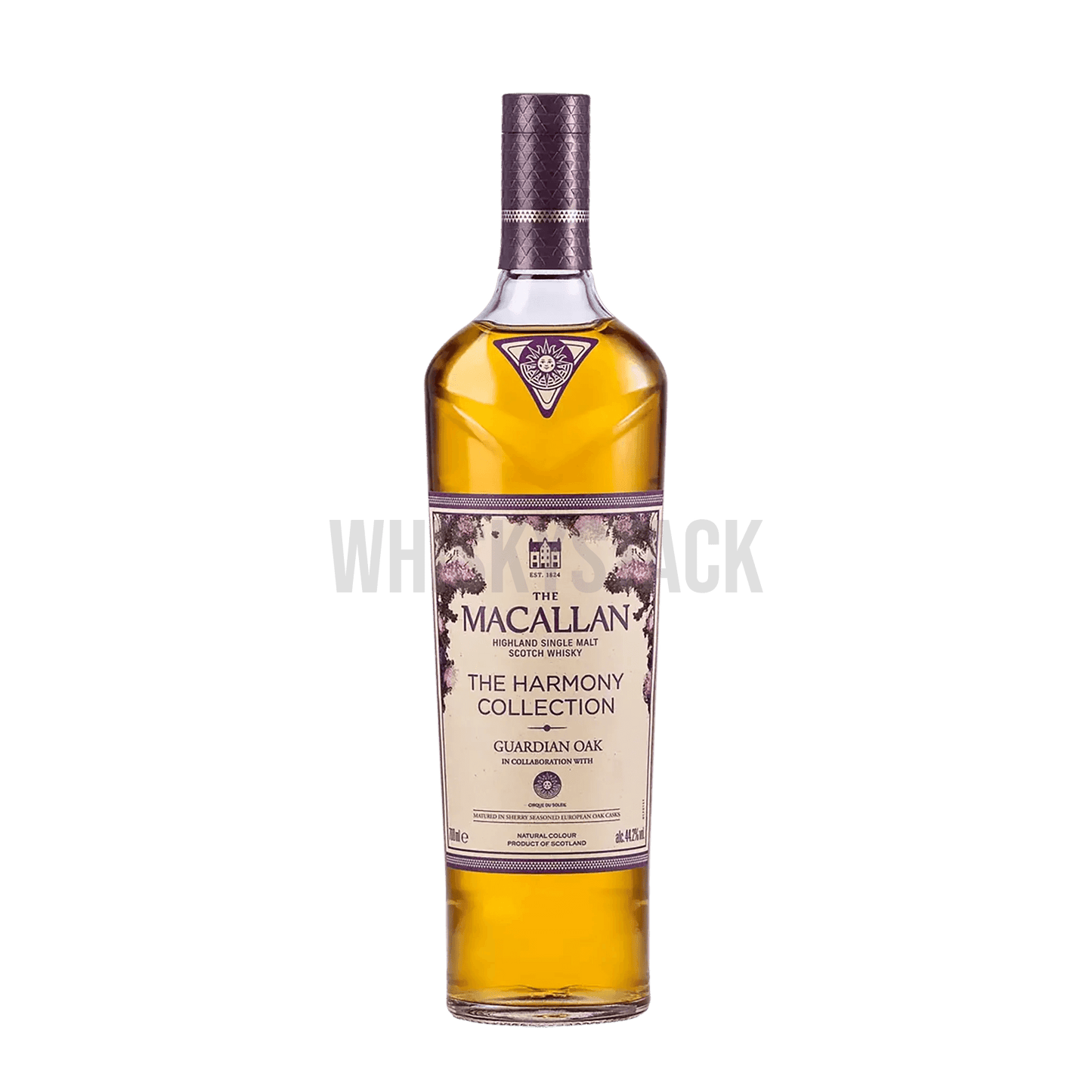 Oplev The Macallan Harmony Collection Guardian Oak, en luksuriøs single malt whisky med noter af frugt, chokolade og egetræ. Perfekt til samlere og whiskyentusiaster.