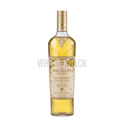 The Macallan Harmony Collection - Vibrant Oak whiskyflaske, en eksklusiv single malt med noter af frugt, vanilje og krydderier, lagret i egetræsfade.