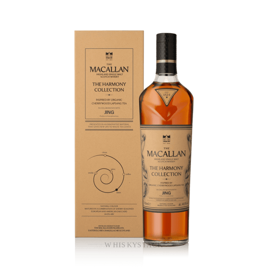 Macallan Harmony Cherrywood Lapsang Whisky Flaske og Boka
