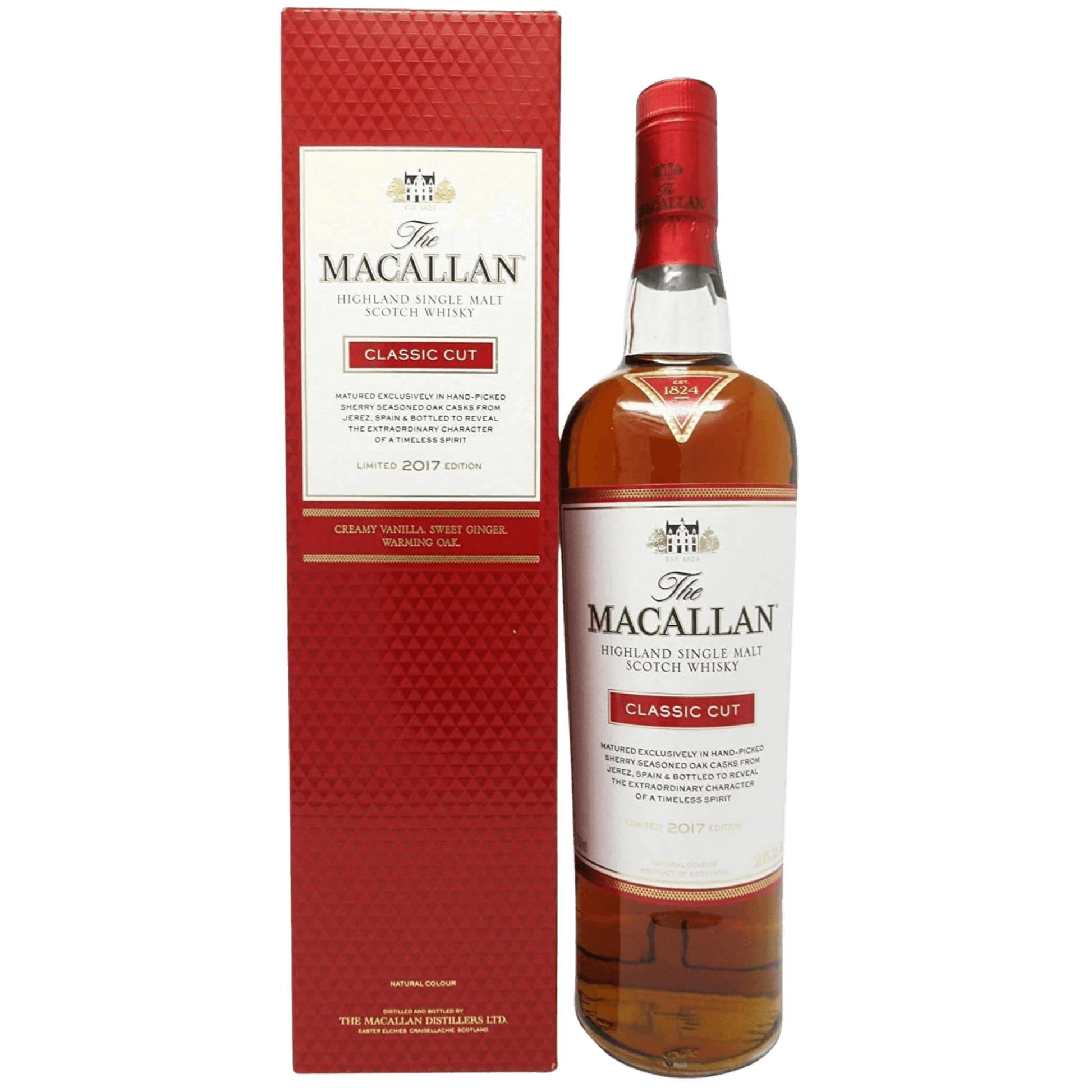 Macallan Classic Cut 2017 Edition Flaske og Boks