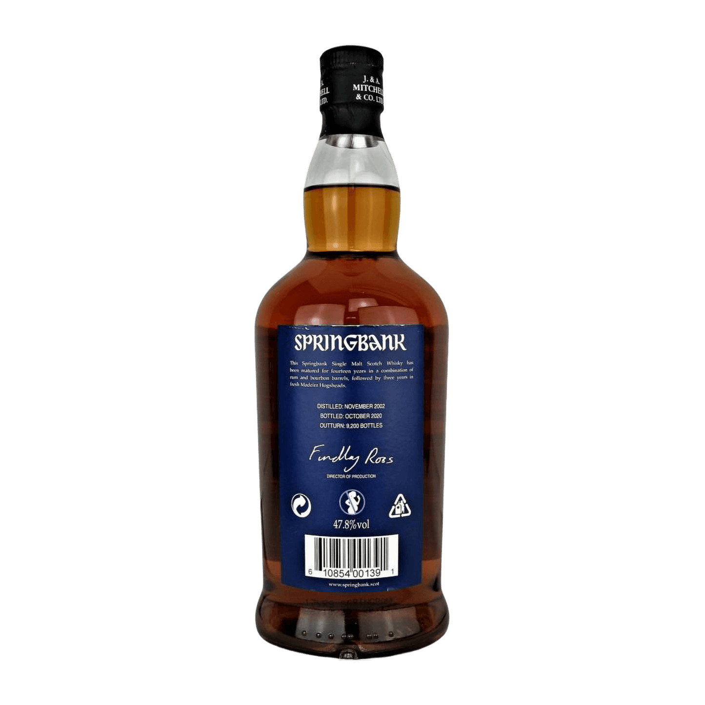 Springbank 17 Year Old Madeira Wood 2020 Whisky Whiskystack Back