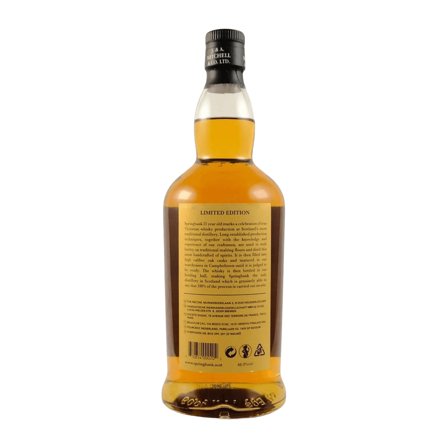 Springbank 21 Year Old 2023 Whisky Whiskystack Back